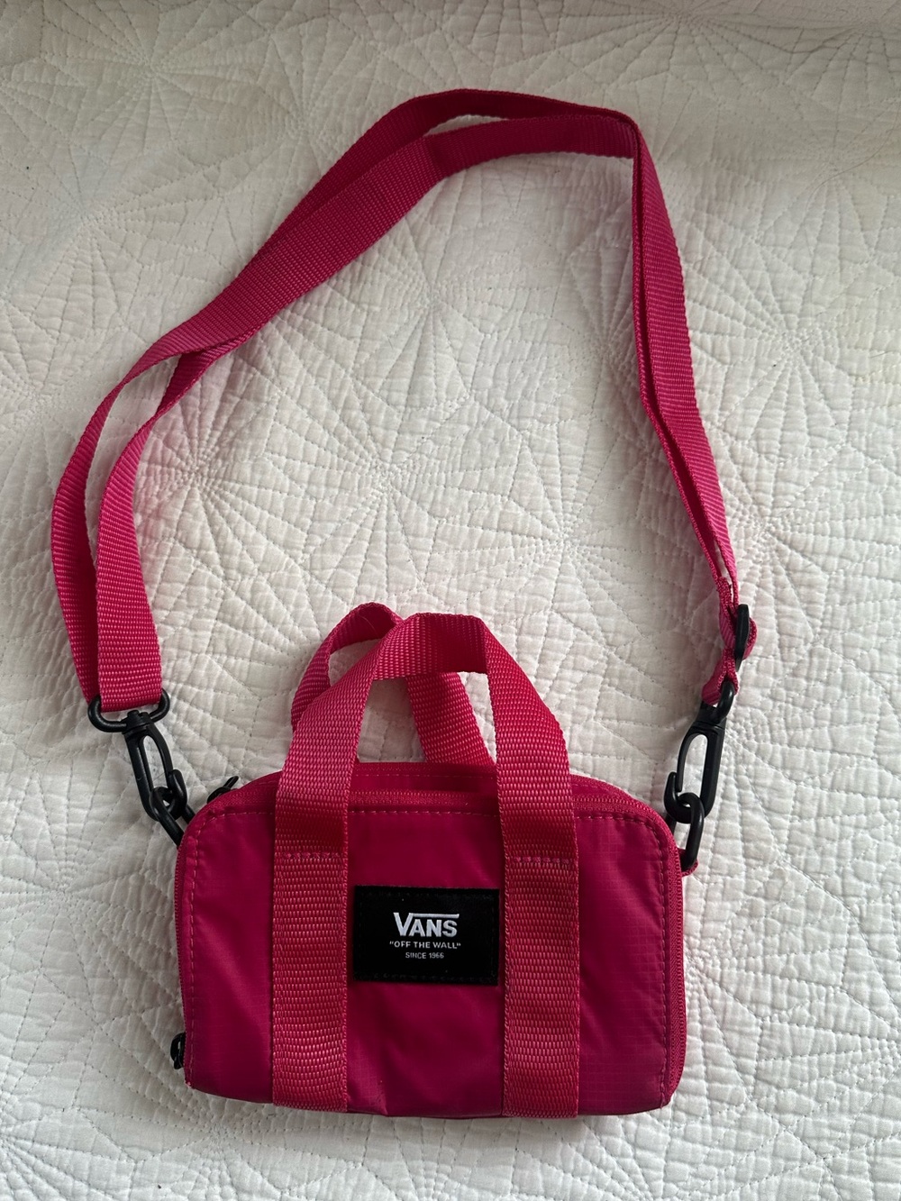 Vans Women‘s Pink Block Wallet Crossbody Bag